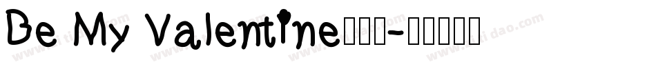 Be My Valentine手机版字体转换